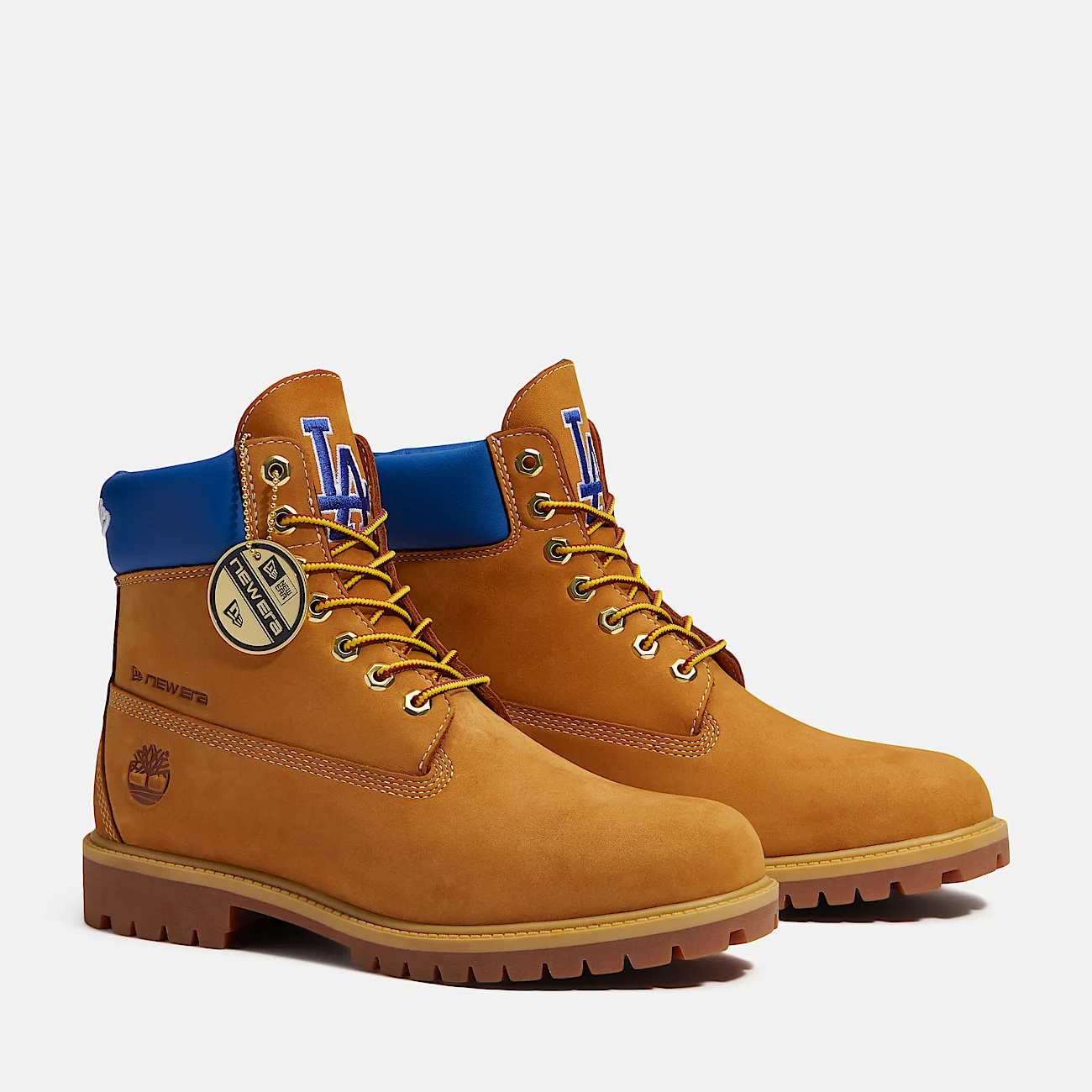 Mens Timberland x New Era Dodgers 6Inch Waterproof Boot TBL Wheat Dodgers ALT4