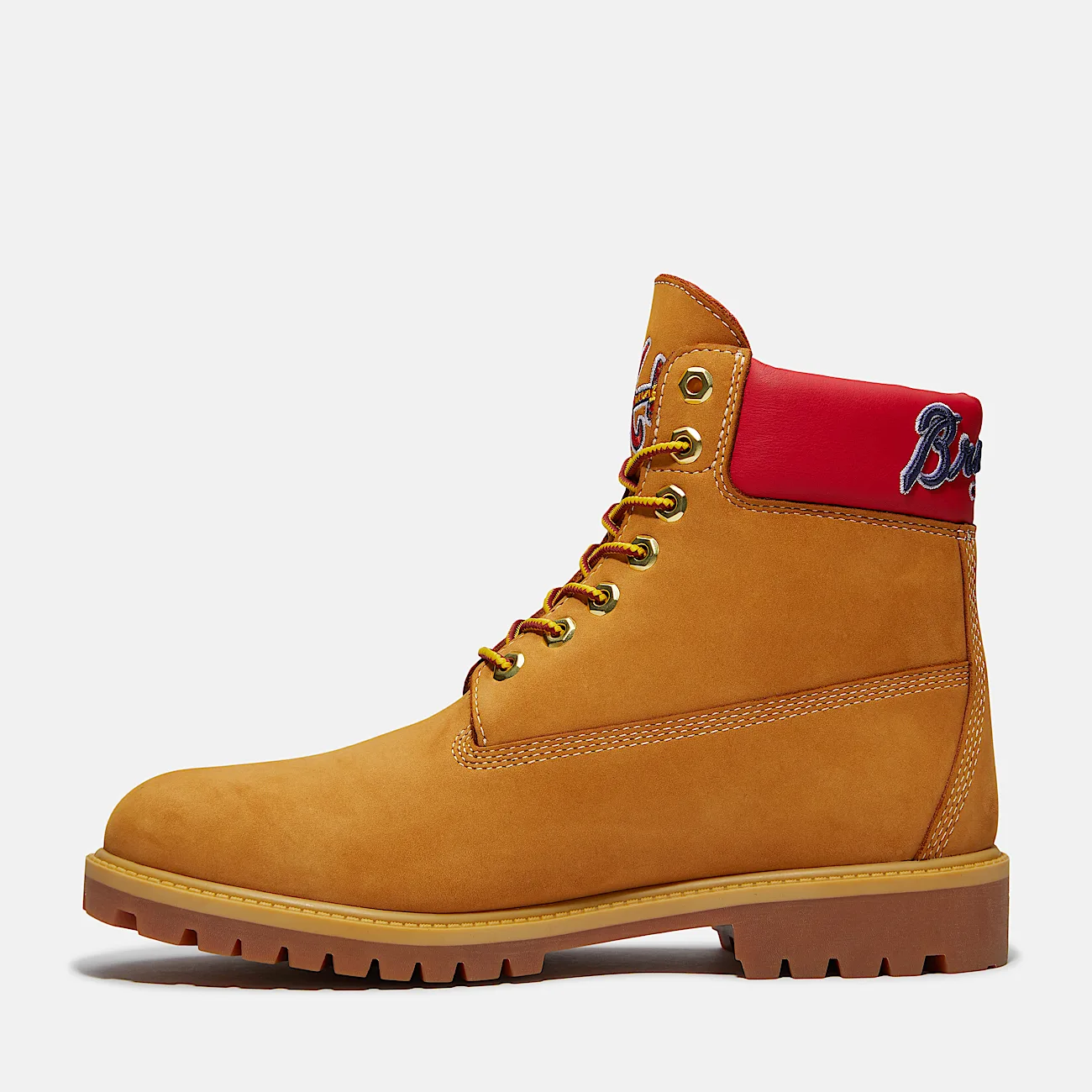 Mens Timberland x New Era Braves 6Inch Waterproof Boot TBL Wheat Braves ALT6