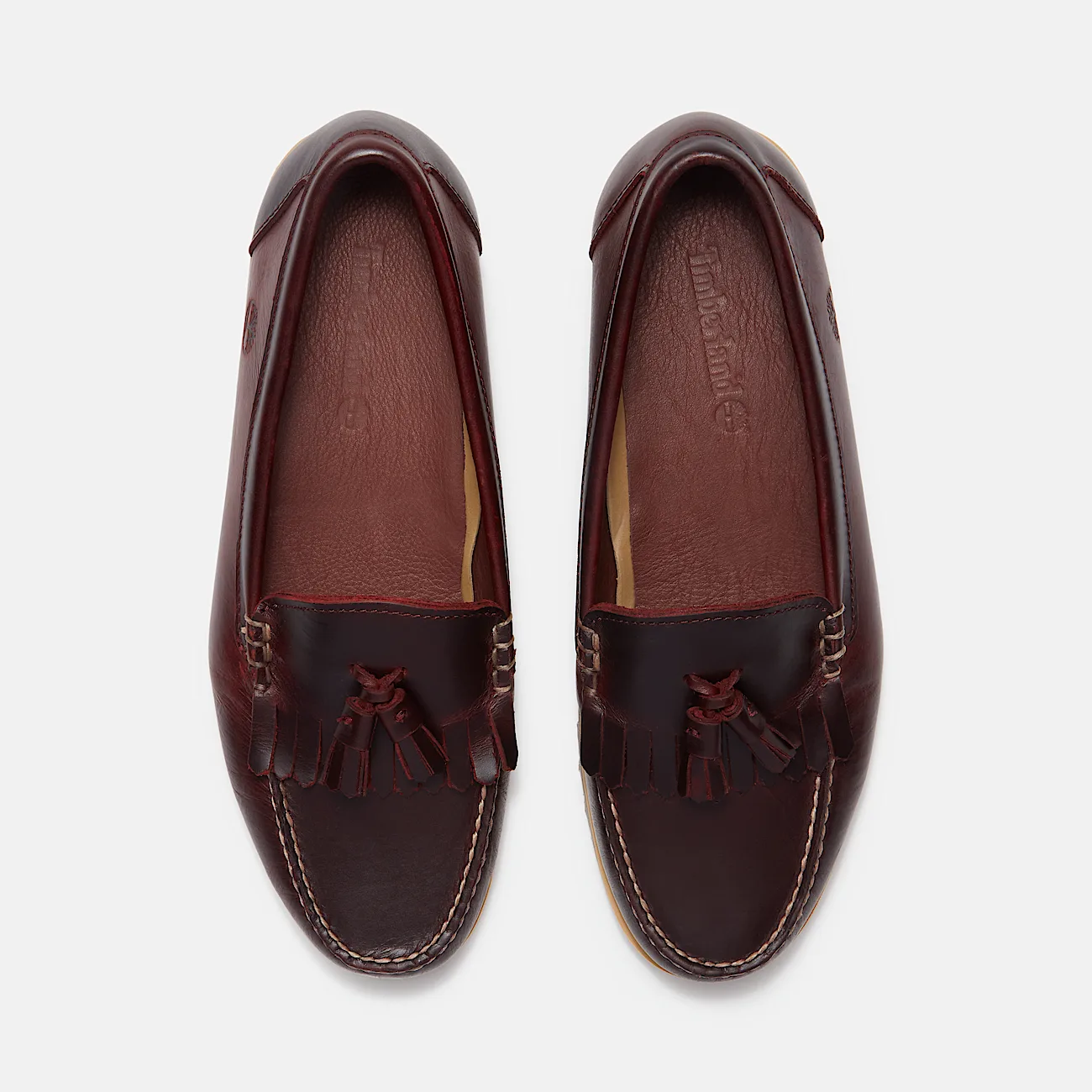 Mens Timberland Authentic Loafer TBL Burgundy FullGrain ALT2