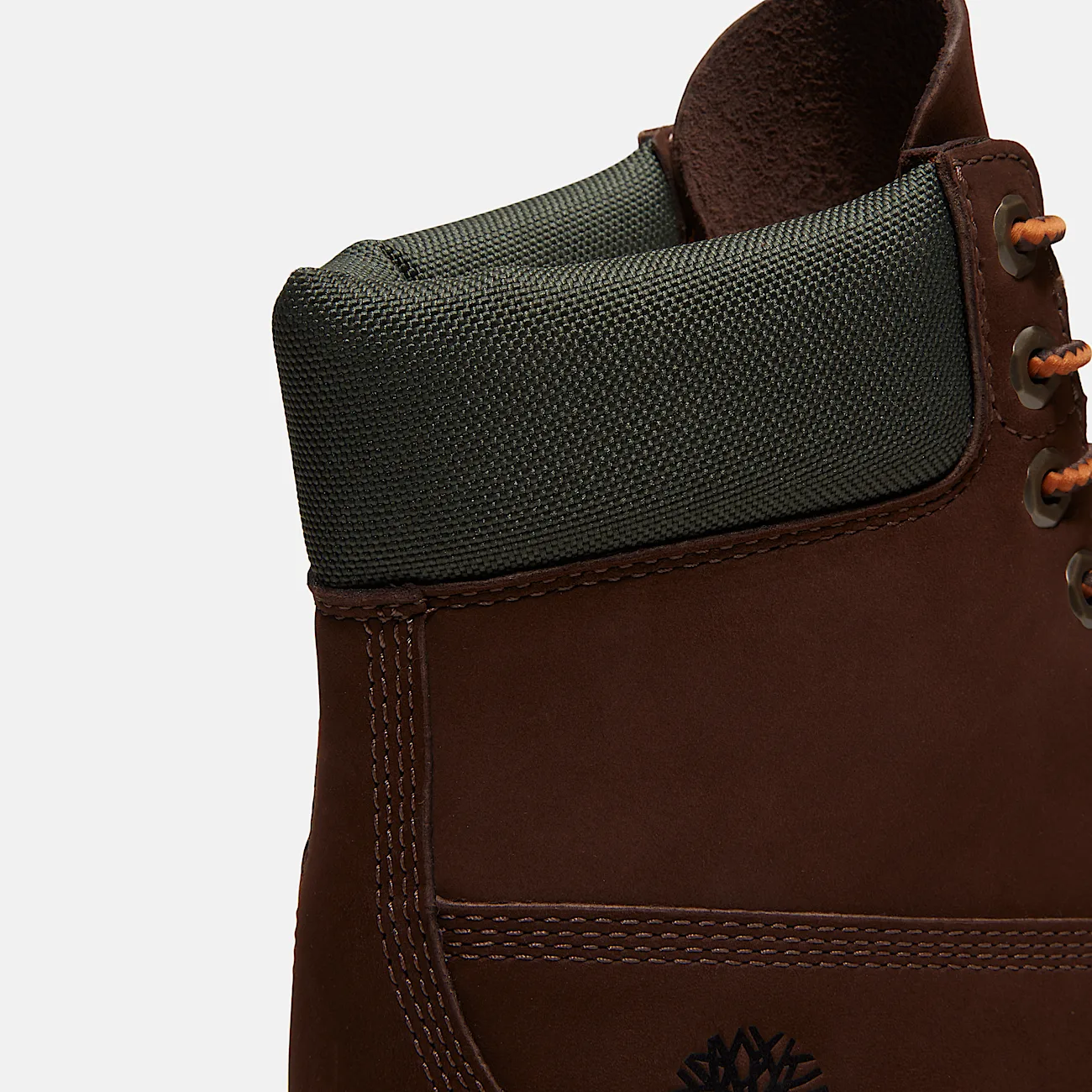 Mens Timberland Heritage 6Inch Waterproof Boot TBL Dark Brown Nubuck ALT7