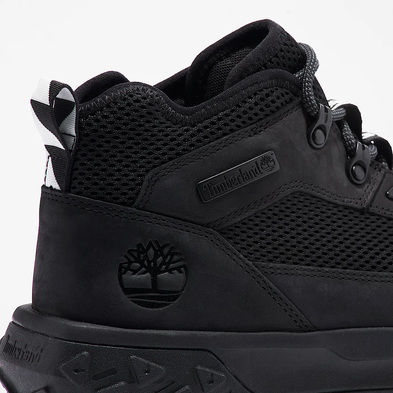 Mens GreenStride Motion 6 Mid LaceUp Sneaker TBL Black ALT7