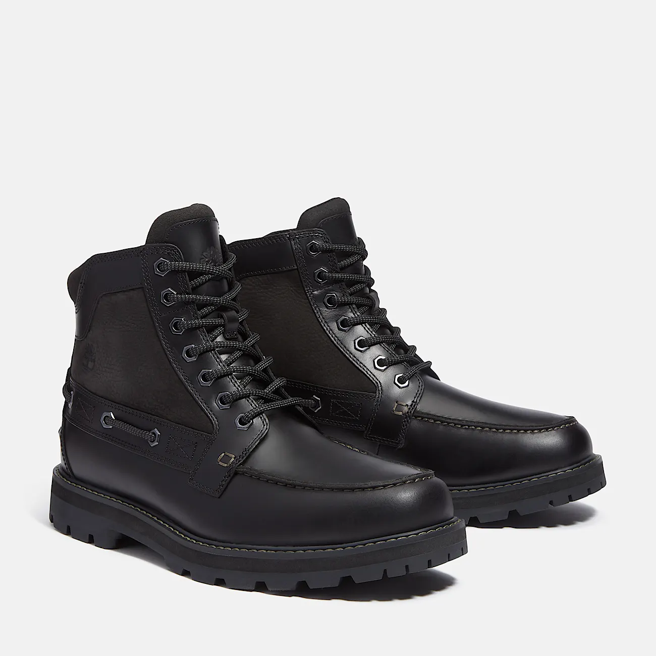 Mens Britton Road MocToe Boot TBL Black FullGrain ALT4
