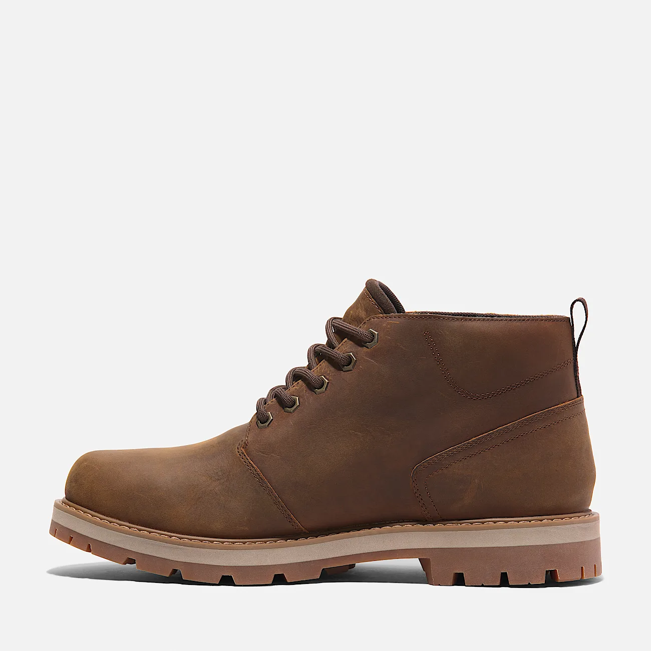 Mens Britton Road Mid Waterproof Chukka Boot TBL Rust FullGrain ALT6