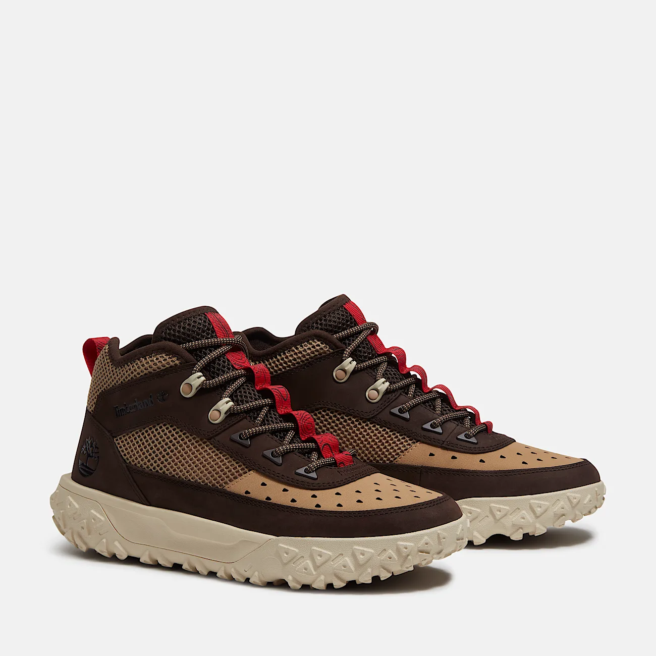 Mens GreenStride Motion 6 Mid Sneaker TBL Dark Brown Nubuck ALT4