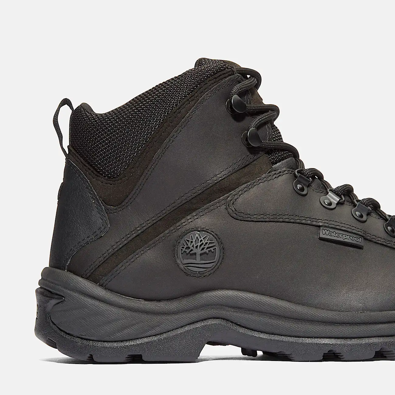 Mens White Ledge Mid Waterproof Hiking Boot TBL Black ALT7