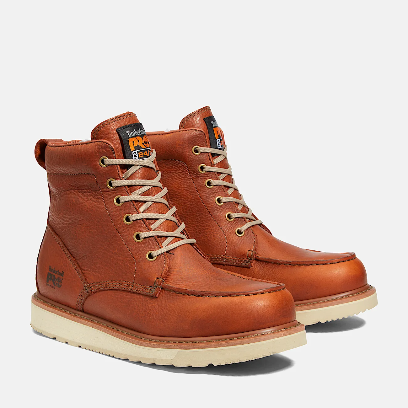 Mens Wedge 6 Work Boot TBL Brown ALT4