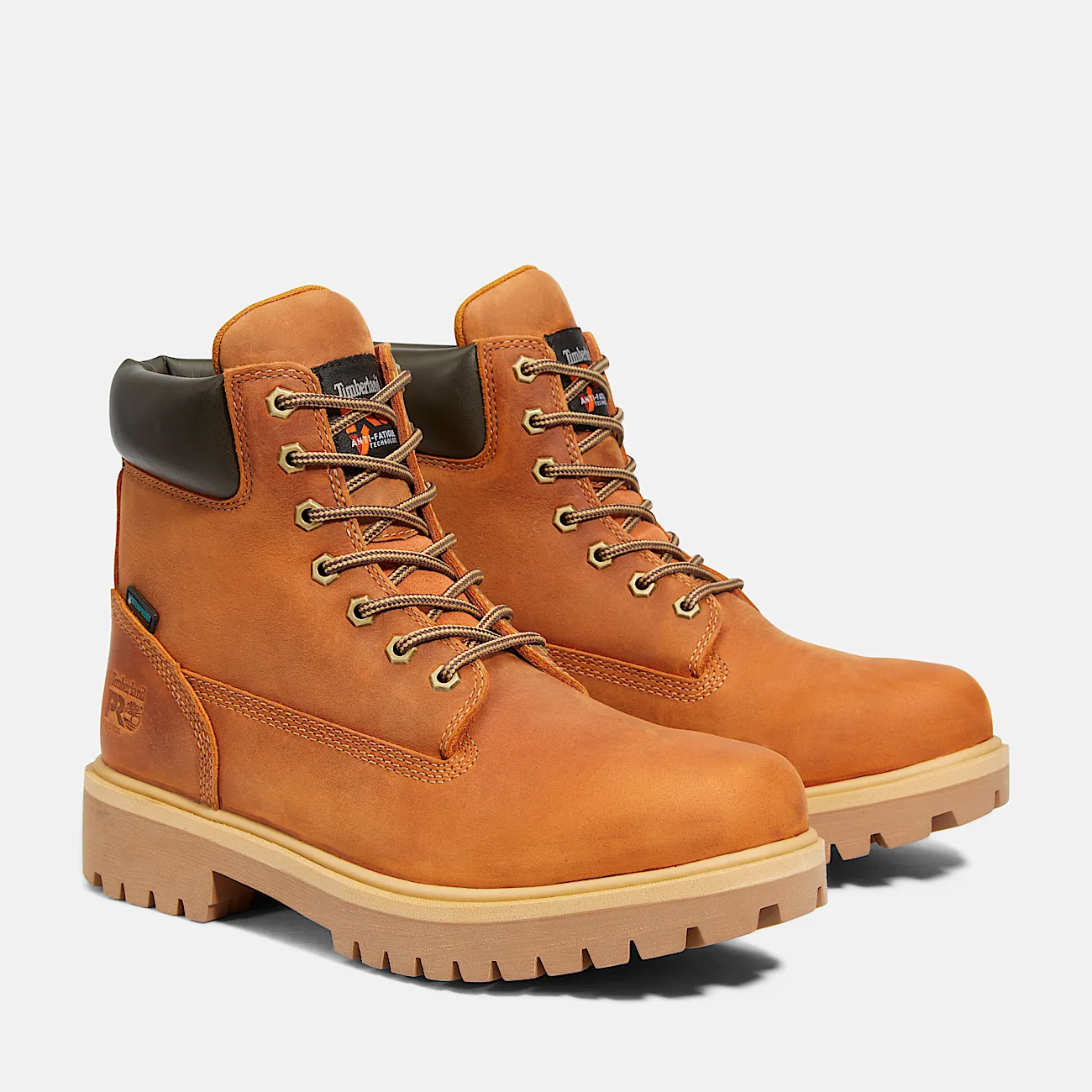 Mens Direct Attach 6 Soft Toe Waterproof Work Boot TBL BrownMarigold ALT4