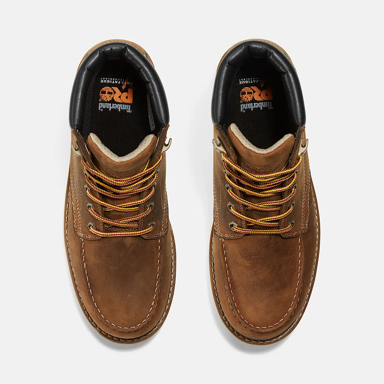 Mens Timberland PRO Gridworks 6 Waterproof MocToe Work Boot TBL Brown FullGrain ALT2