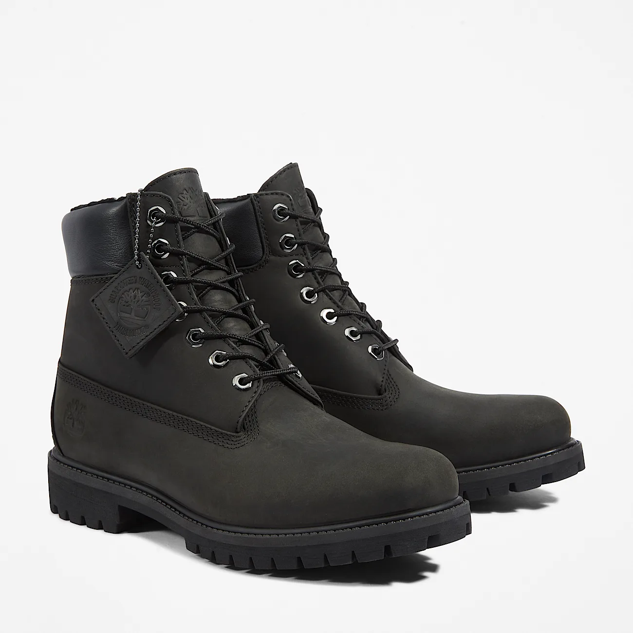 Mens Timberland Premium 6Inch Waterproof WarmLined Boot TBL Black ALT4