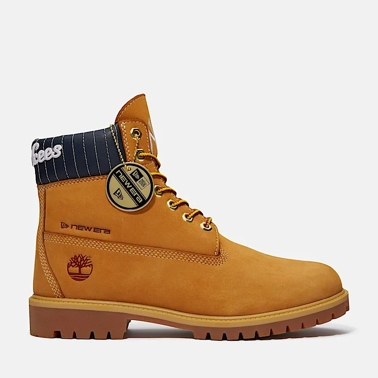 Mens Timberland x New Era Yankees 6Inch Waterproof Boot TBL Wheat Yankees HERO