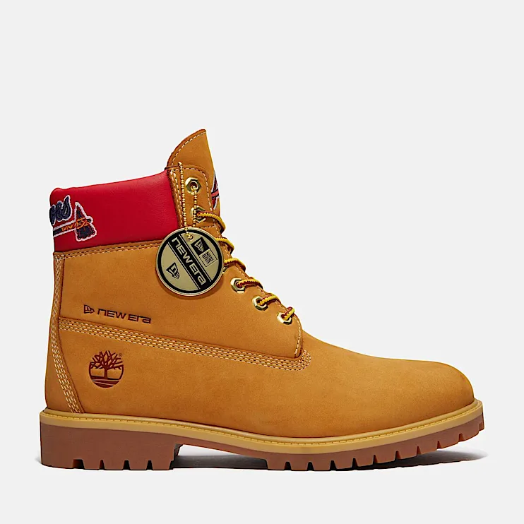 Mens Timberland x New Era Braves 6Inch Waterproof Boot TBL Wheat Braves HERO