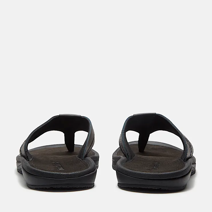 Mens Timberland Originals Slide Sandal TBL Black Leather ALT5