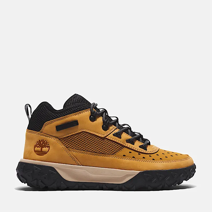 Mens GreenStride Motion 6 Mid LaceUp Sneaker TBL Wheat HERO
