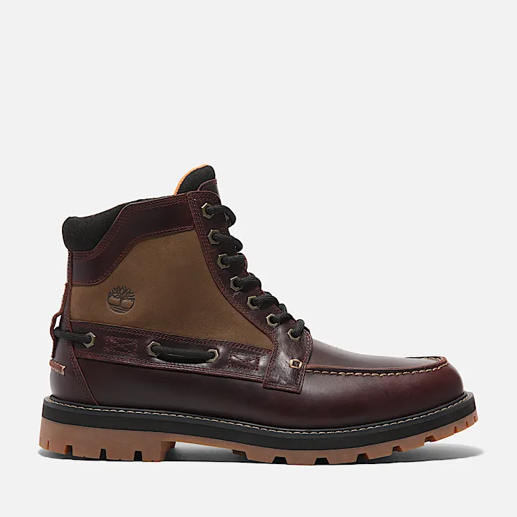 Mens Britton Road MocToe Boot TBL Root Beer FullGrain HERO