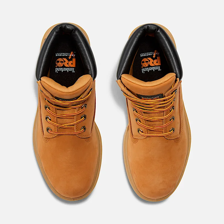 Mens Direct Attach 6 Soft Toe Waterproof Work Boot TBL Wheat ALT2